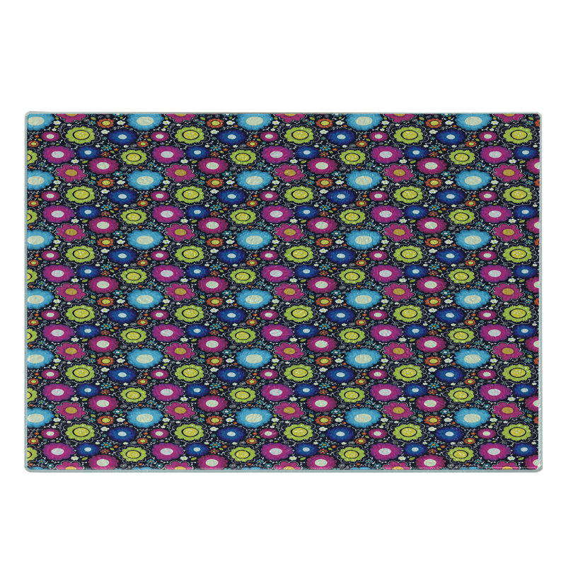 Multicolore planche à découper en verre trempé Ambesonne