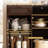 Coffee Bar Cabinet With Mini Fridge Space, Liquor Bar Wine Bar Cabinet With Hidden Drawer, Buffet Sideboard For Living Room, Kitchen, Dining Room-258283859