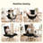 Big and Tall Office Chair, Flip Armrests for Pets & Cross Legged Sitting, Executive Ergonomic Computer Gaming Chair with Foot Rest, Gliter Fabric Wide Seat Reclining Desk Chair-1935085337
