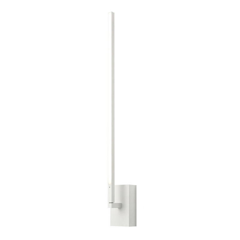 Applique articulée à 1 lumière à intensité variable Pandora, H 28 po x l 4,625 po x P 3,875 po, Blanc