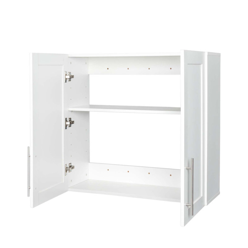 Armoire de rangement murale empilable à 2 portes, P 11,81 po x l 31,50 po x H 29,92 po