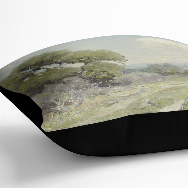 Square Cushion, Black, 40cm H x 40cm W x 15cm D
