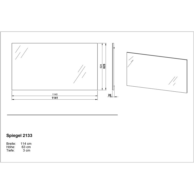 Athos Rectangle Wall Mirror