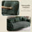 86" Rolled Arm Chenille Upholstered Sofa With Nailhead Trim & Solid Wood Legs, 3-seater Couch-753141951