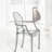 Chatfield Transparent Acrylic Dining Arm Chair – Stackable Round Back Accent & Banquet Seat for Kitchen and Dining Room-1958359570-1981638191