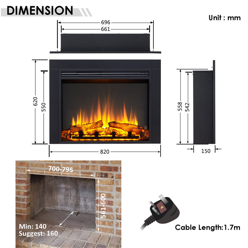 FLAMME Innsbruck, 62cm H x 62cm W x 82cm D