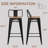 Metal Counter And Bar Stools-543955497-543955498