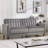 3-Piece Velvet Living Room Set Two Reclining Accent Chair with Ottoman & a Convertible Sofa Bed