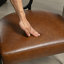 Chaise d'appoint rembourrée, chaise de salle à manger, fauteuil de cuisine avec structure en métal-2098791219-2080619900