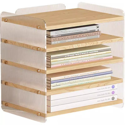 Rangement de bureau en bois manufacturé Yvonia