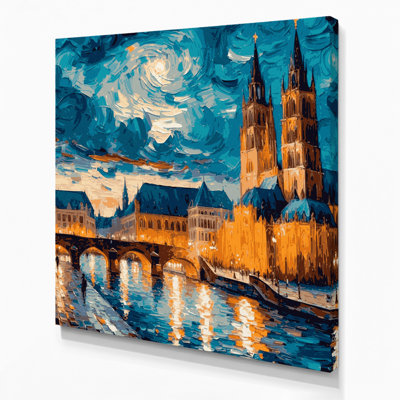 Cities Munich Germany Blue Canvas Wall Art