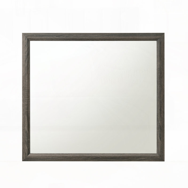 Mirror, 35" x 39", Gray