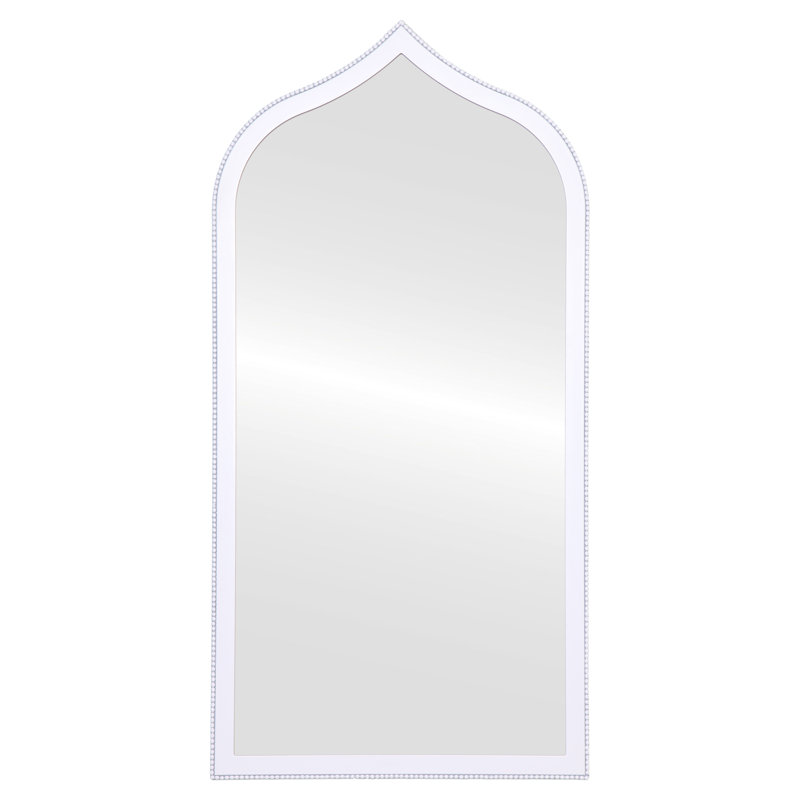 Aspynn Arch Mirror, 47.38" x 23.38", Linen White