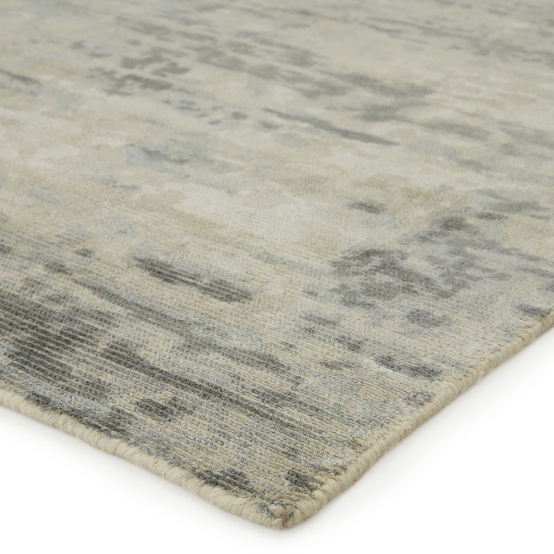 Area Rug in Gray, Rectangle 9' x 12'