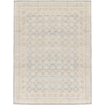 Hand-Knotted High-Quality Beige Area Rug