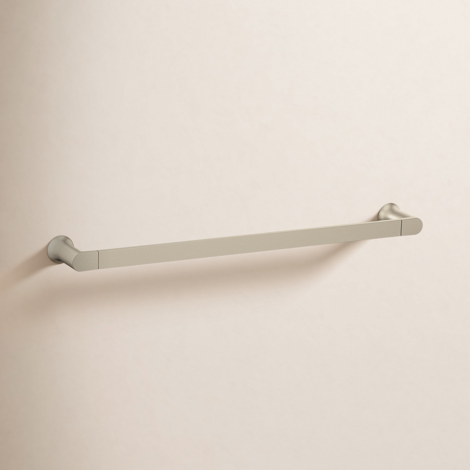 Genta 24" Wall Mounted Towel Bar, Brushed Nickel