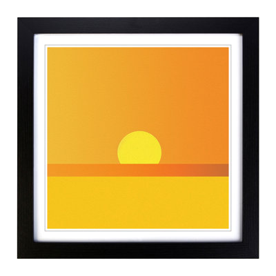 Sun Minimalism No.1 - Framed Print