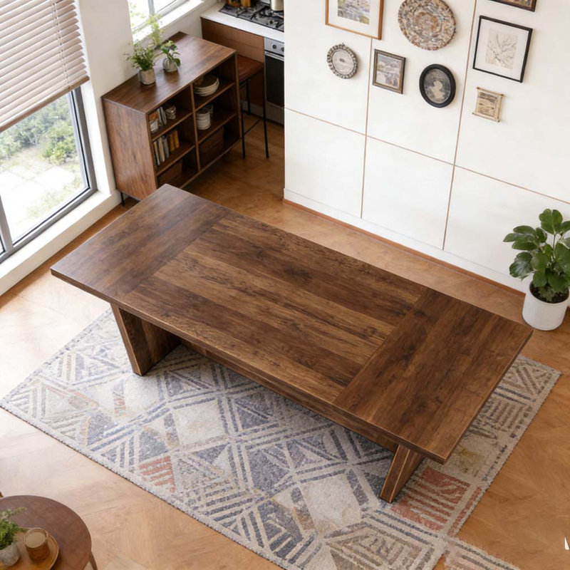 Bureau d'écriture en bois pour bureau, Brun