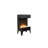 Amantii Freestand Cube Lumina WiFi Electric Fireplace with 3-Speed Flame Motor