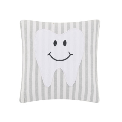 Embroidered Cotton Throw Pillow