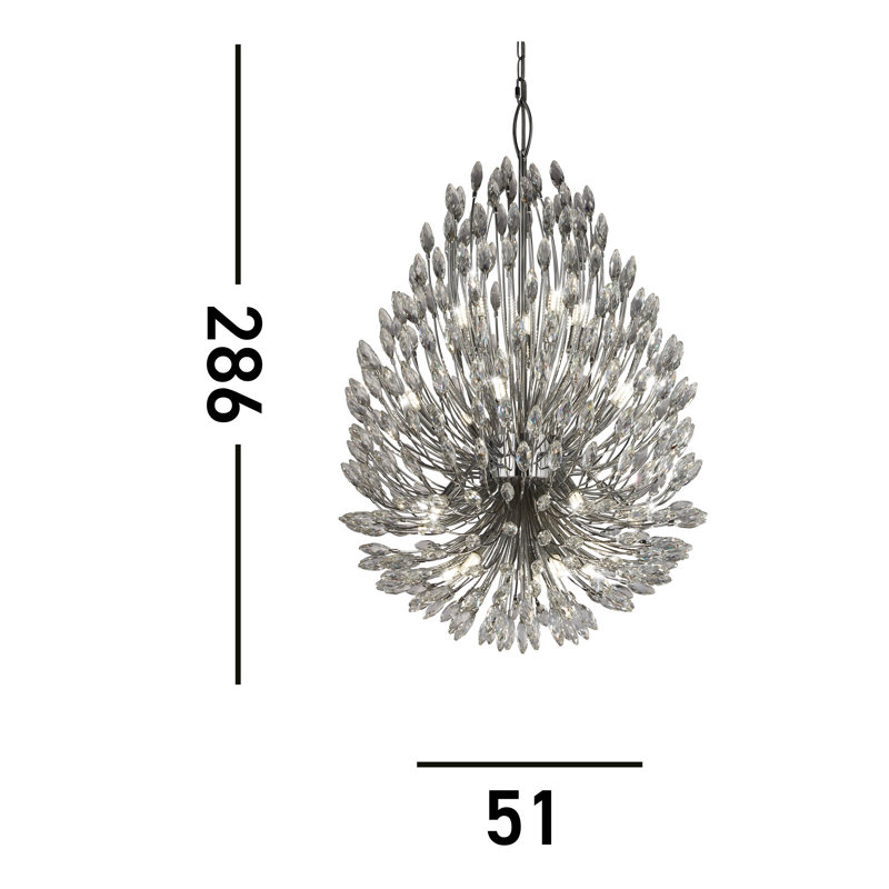 gar 20-Light Single Chandelier