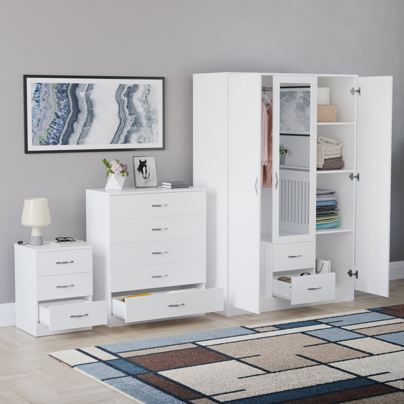 Maybery Piece Bedroom Set, White