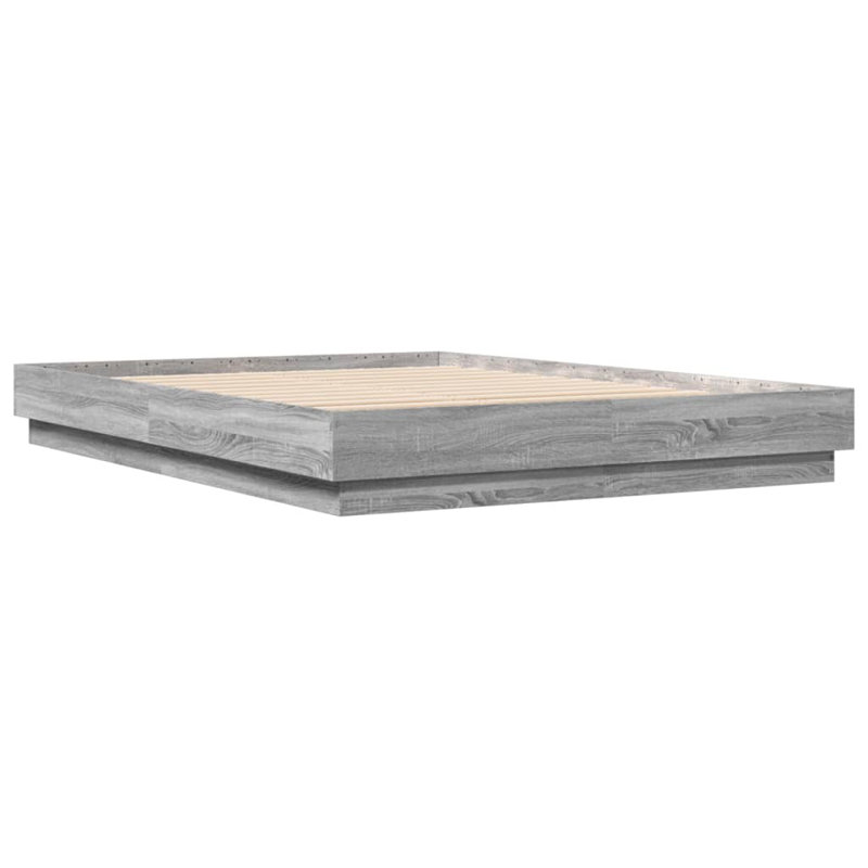 Vidaxl Bed Frame Engineered Wood, Grey Sonoma, 120 x 200cm