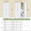 Porte pliante en bois manufacturé avec trousse de quincaillerie d'installation-120331593