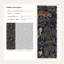Papier peint Tigre et Grue, motif paysage chinoiserie sombre-124074371