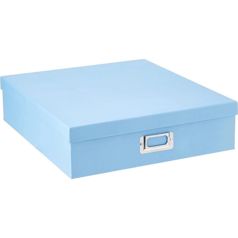 Jumbo Scrapbook Storage Box, Sky Blue