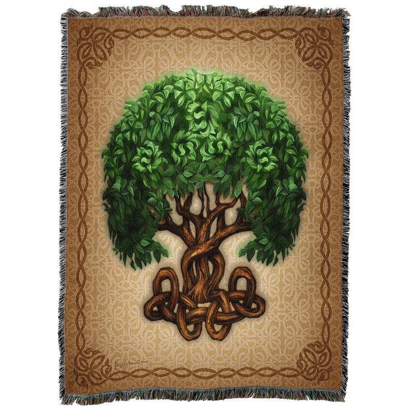 Couverture arbre de vie Pure Country Weavers par Brigid Ashwood