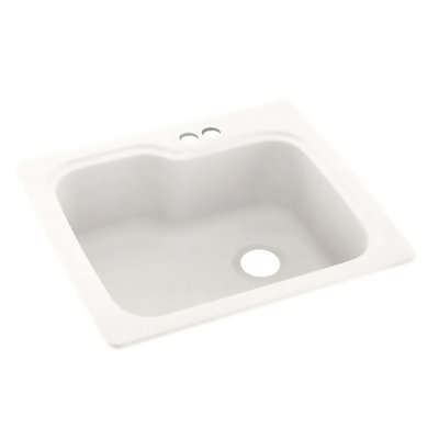 25'' L Mounting / Installation Required Single Bowl Solid Surface Kitchen Sink