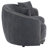 Raghad Velvet Upholstered Curved Loveseat Dark Grey