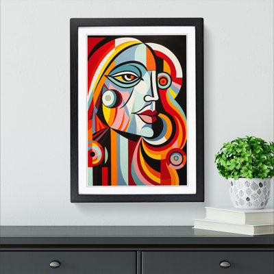 Pablo Picasso Op - Single Picture Frame Print on Wood