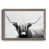 Toile avec cadre gris