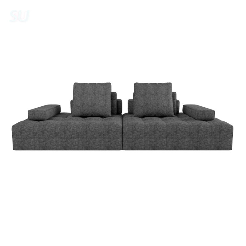 Sofa Couch For Living Room, Modern Loveseat With Extra Deep Seats And Comfy Armrests, Easy Assembly For Apartments