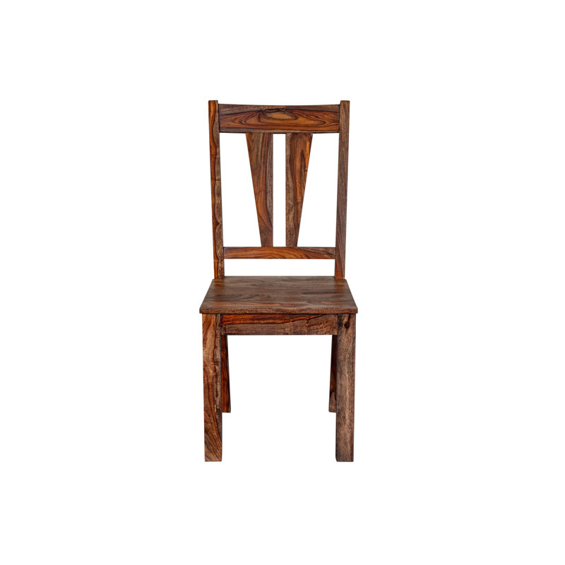 Chaise en bois massif Ringgold, Brun