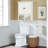 Bathroom Wall Cabinet, Wooden Medicine Cabinet Over Toilet Storage Cabinet （Cream White)-1606097255
