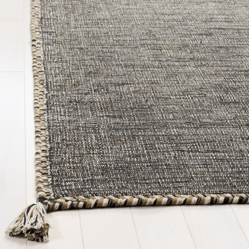 Tapis en coton tissé à la main Amaral, Rectangle 6 pi x 9 pi