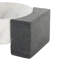 Cole And Grey Marble Round Geometric Tray With Black Rectangular Blocks-580377491