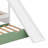 Twin Over Twin Size House Bunk Bed With Convertible Slide And Trundle