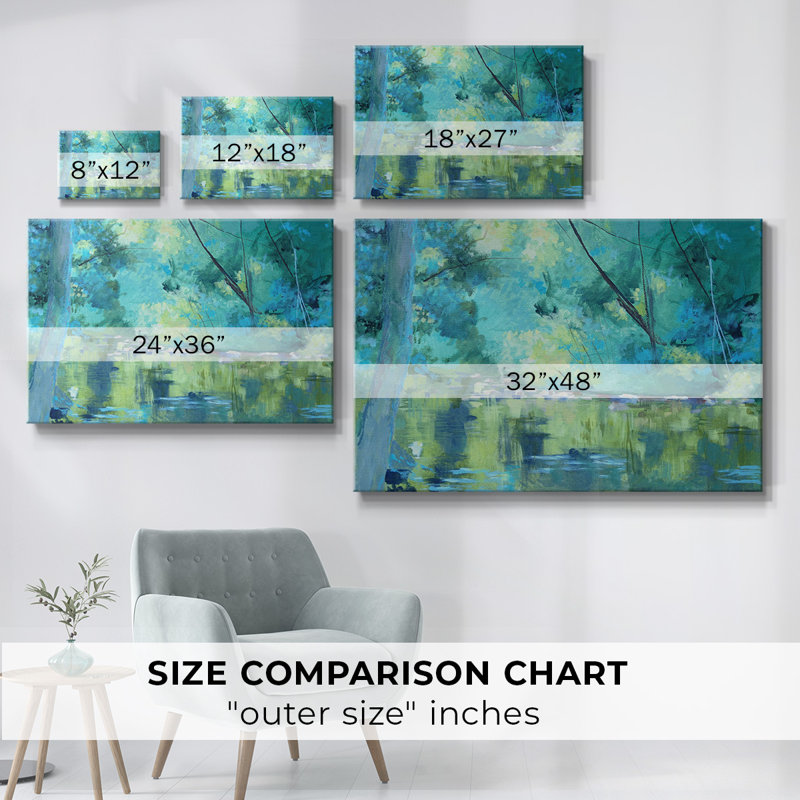 «Housatonic River», toile tendue avec châssis, H 12 po x l 18 po