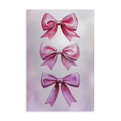 Blush And Satin Ribbons Canvas, design by Annabelle Hall
