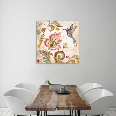 "Boho Spice Hummingbird II", toile tendue par Charlton Home®