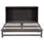 Grand lit antique gris avec charge - bois de pin massif et charge de construction, flair pour le bonheur durable