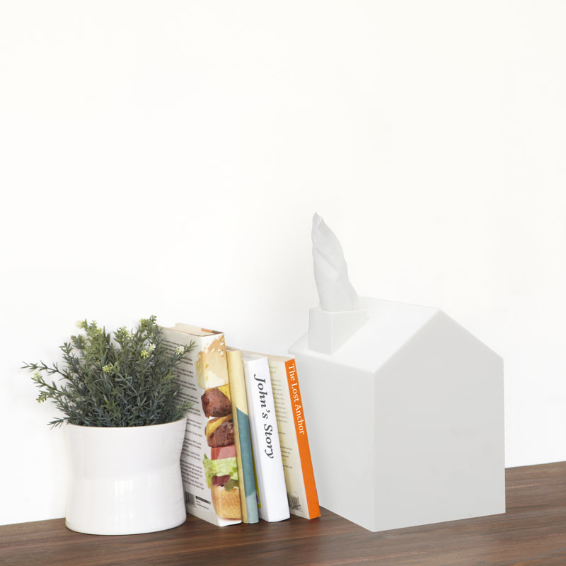White House-Shaped Polypropylene Tissue Box Cover
