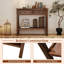Console Table 38" Narrow Accent Sofa Table with 2 Drawers & Bottom Storage Shelf