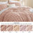 Bedsure Tufted Boho Twin Comforter Set – 2-Piece Light Pink Shabby Bedding，Farmhouse Jacquard Bed Set with Embroidery, All-Season Softness for Cozy Bedrooms & Boho-Chic Gifts-105490878-105490879