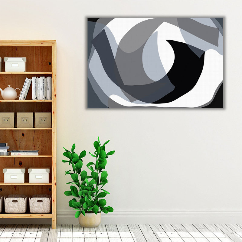 Bold Curve 1 - Canvas Print Wall Art, 40" H x 60" W