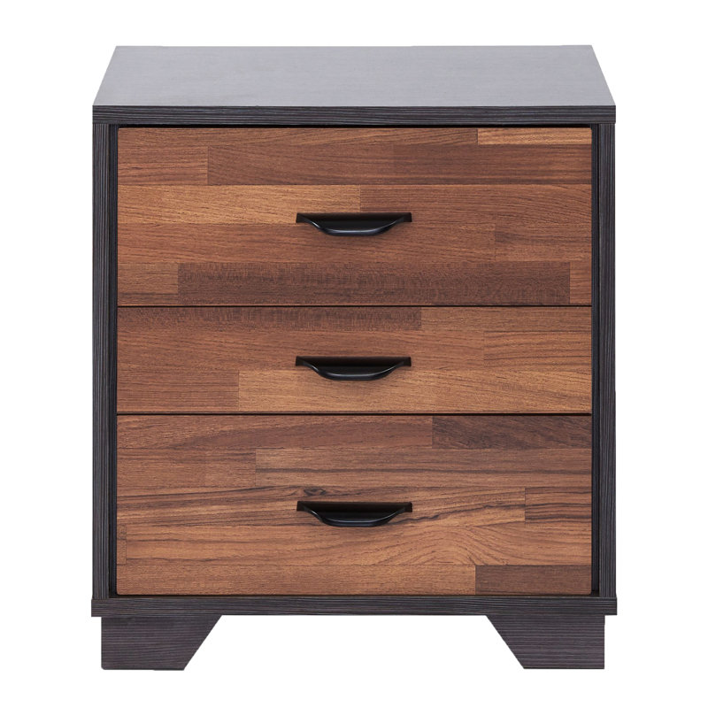 Versatile Accent Table In Walnut And With Storage Space Rectangular Drawers